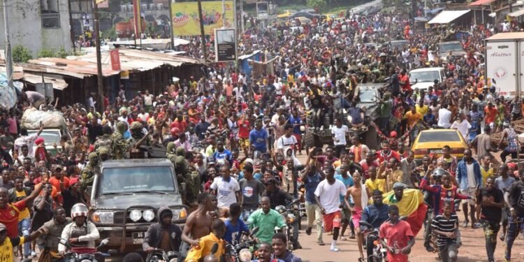 Images d'archive d'une manifestation de l'opposition à Conakry