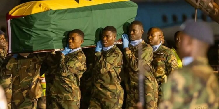 Ghana : Hommage national aux victimes du crash d’hélicoptère militaire