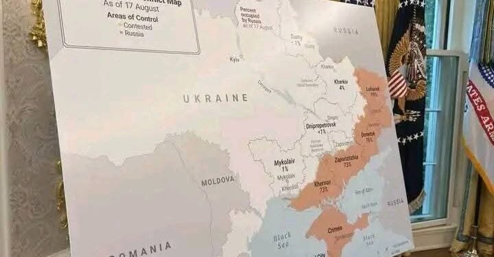 Trump et Zelensky : une carte de l’Ukraine au cœur des discussions à huis clos
