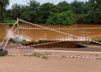 Sangarédi : de fortes pluies causent d’importants dégâts matériels