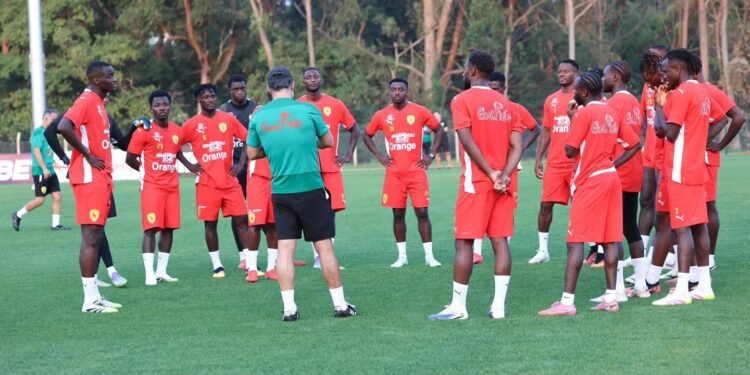 🇬🇳 Syli National : deuxième séance d’entraînement à Kampala avec 21 joueurs