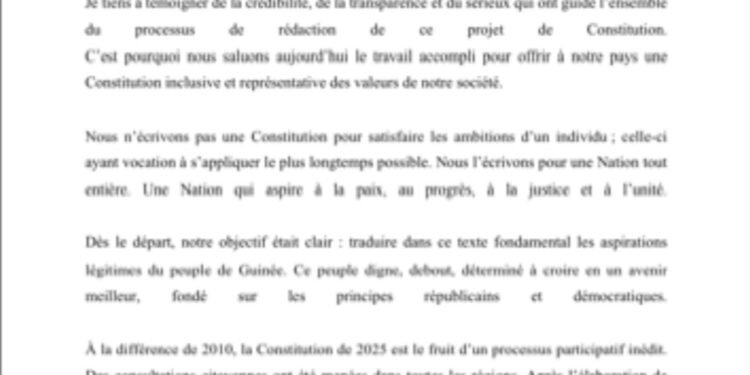 Une Constitution qui nous ressemble et nous rassemble