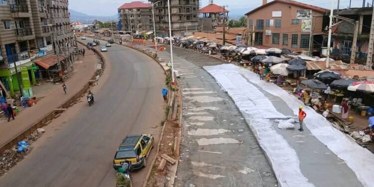 Reprise des travaux de réhabilitation sur l’axe Cimenterie–Baïlobaya