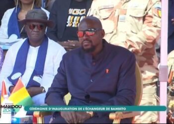 Cérémonie d’inauguration de l’échangeur de Bambeto : arrivée du Général Doumbouya