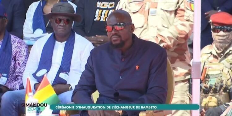 Cérémonie d’inauguration de l’échangeur de Bambeto : arrivée du Général Doumbouya