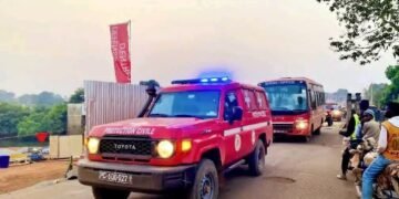 FARANAH : Les engins de la Protection civile réceptionnés dans la région