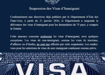 Suspension des visas d’immigrant : la Guinée concernée