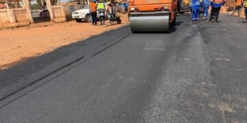 Labé : poursuite des travaux d’aménagement et de bitumage ce dimanche 22 février