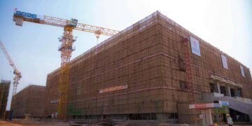 CONAKRY : Le chantier du futur siège de l’Assemblée nationale à Koloma en phase d’achèvement