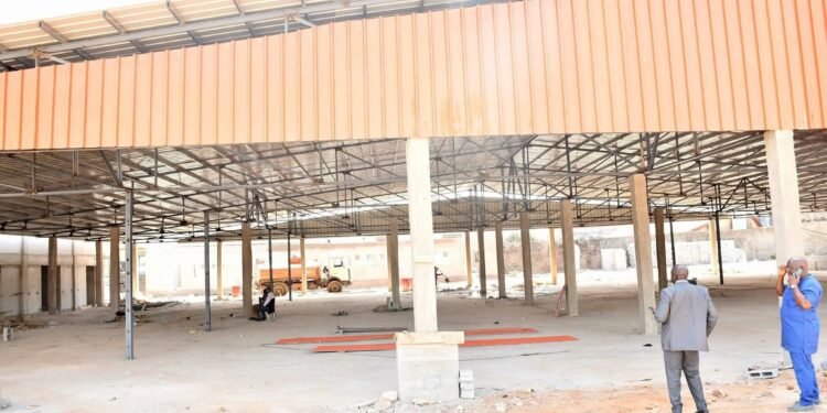 Conakry : le chantier du marché d’Enco5 en progression