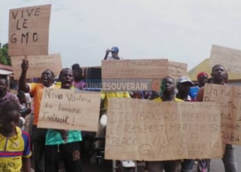 À Kankan, des jeunes de la localité de Djelibakôrô ont manifesté pour dénoncer la candidature des membres de la délégation spéciale sortante