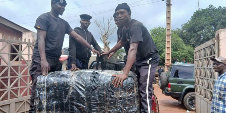 Kindia : plus de 150 kg de chanvre indien saisis lors d’un contrôle routier